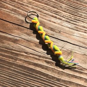 Glow in the dark Side twist lanyard-5 inches